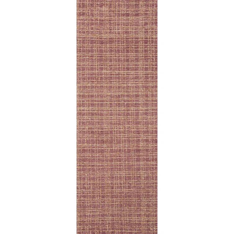 Polly I Hand-Tufted Wool Rug by Chris Loves Julia x Loloi - Berry and Natural / 2'6" x 9'9" Runner