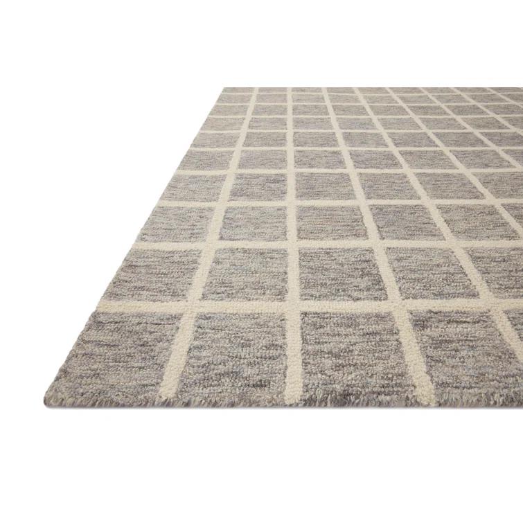 Chris Loves Julia x Loloi Polly Handmade Slate/Ivory Rug