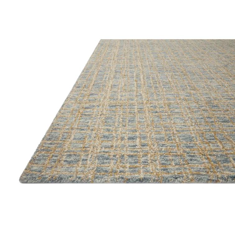 Polly I Hand-Tufted Wool Rug by Chris Loves Julia x Loloi - Blue and Sand / 3'6" x 5'6"