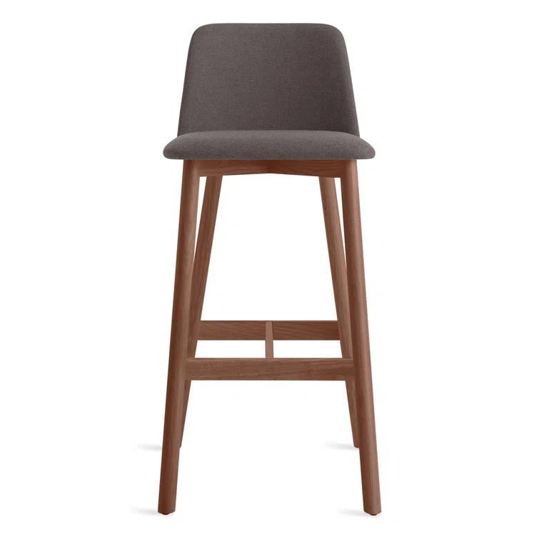 Chip Upholstered Counter Stool with Solid Wood Frame