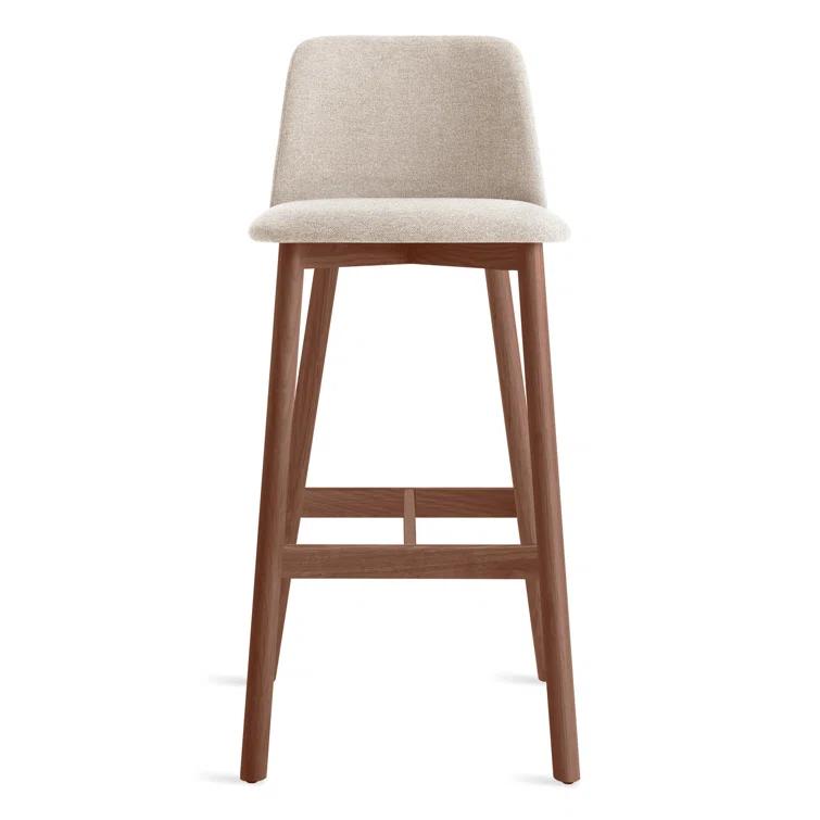 Chip Upholstered Counter Stool with Solid Wood Frame