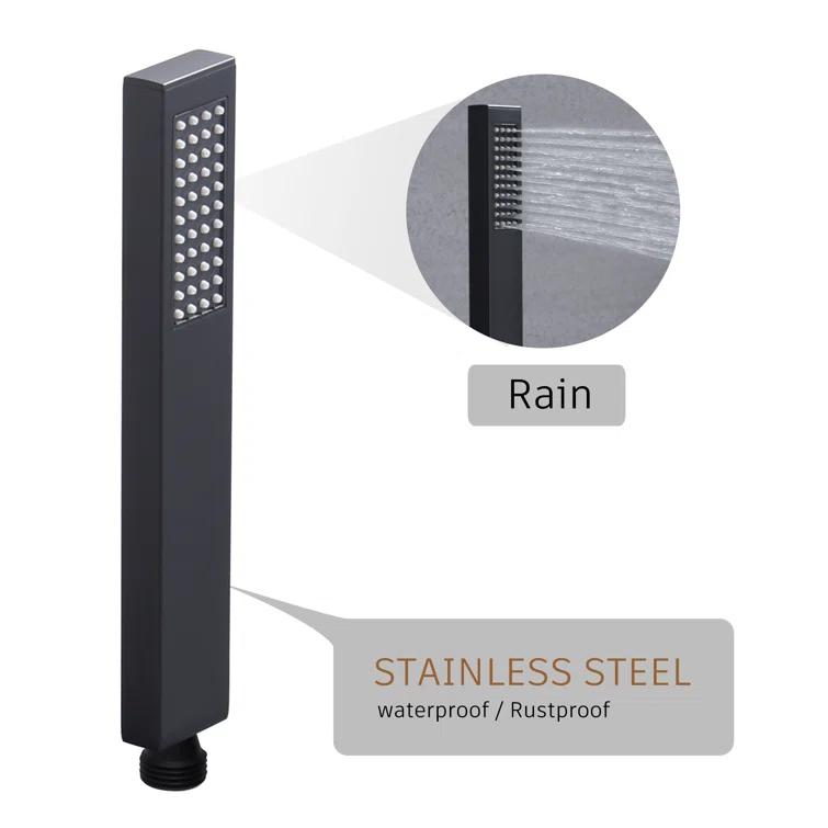 Revitalize 12 Inch Luxury Thermostatic Complete Shower System with Rough-in Valve