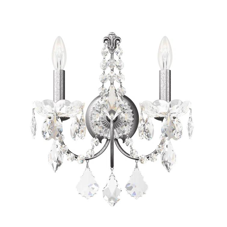 Century Steel Candle Wall Light