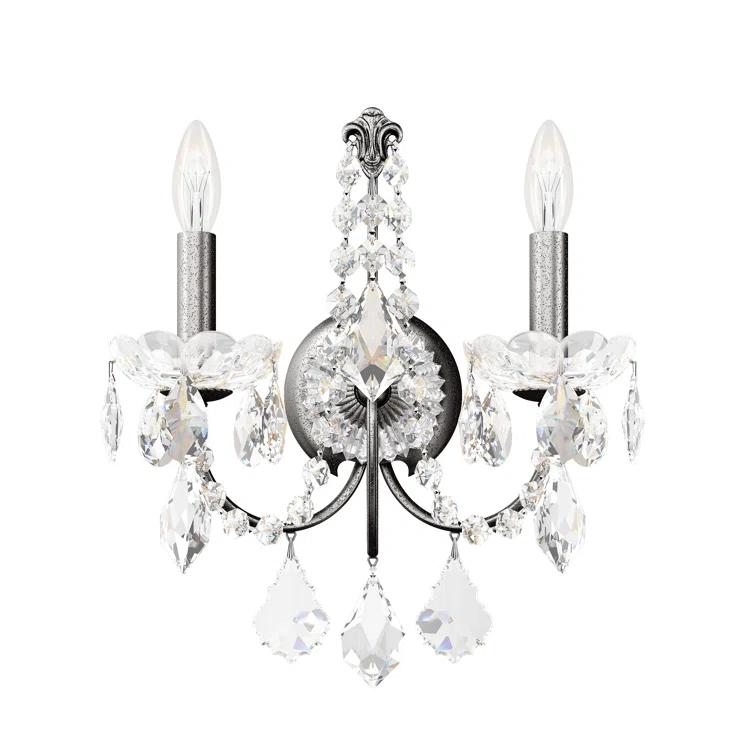Century Steel Candle Wall Light