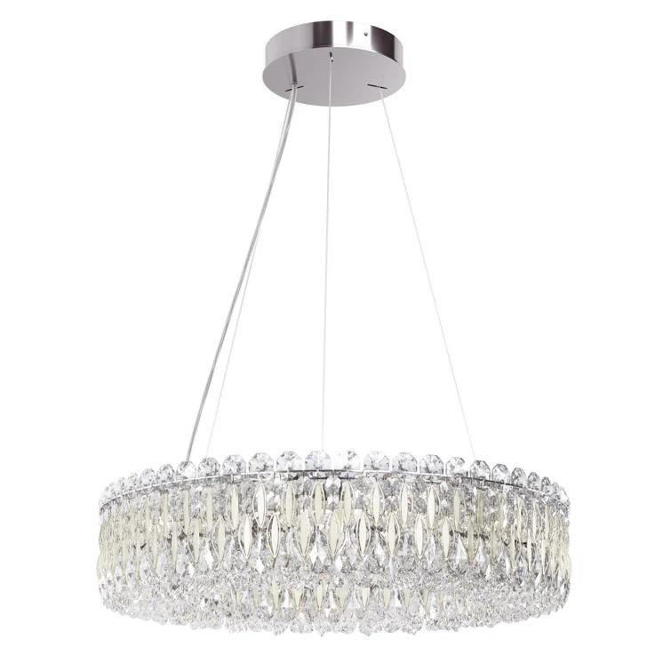 Sarella 12 - Light Dimmable Drum Chandelier