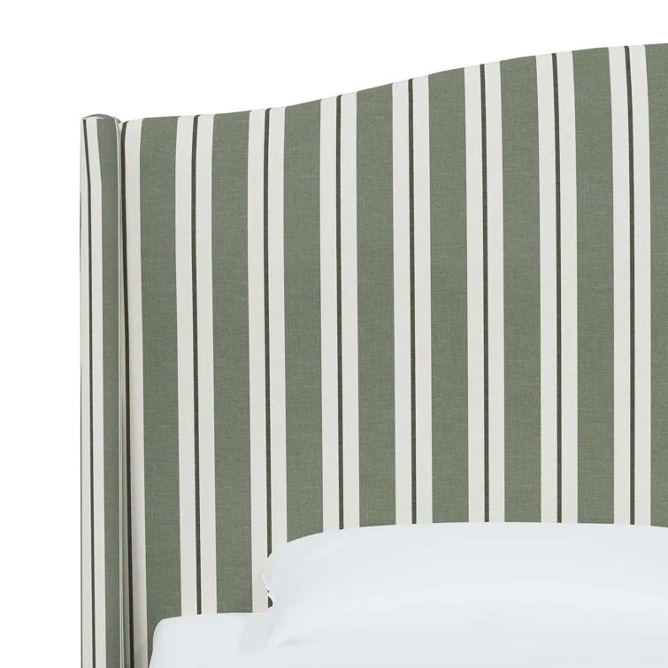 Hagerman Upholstered Wingback Bed