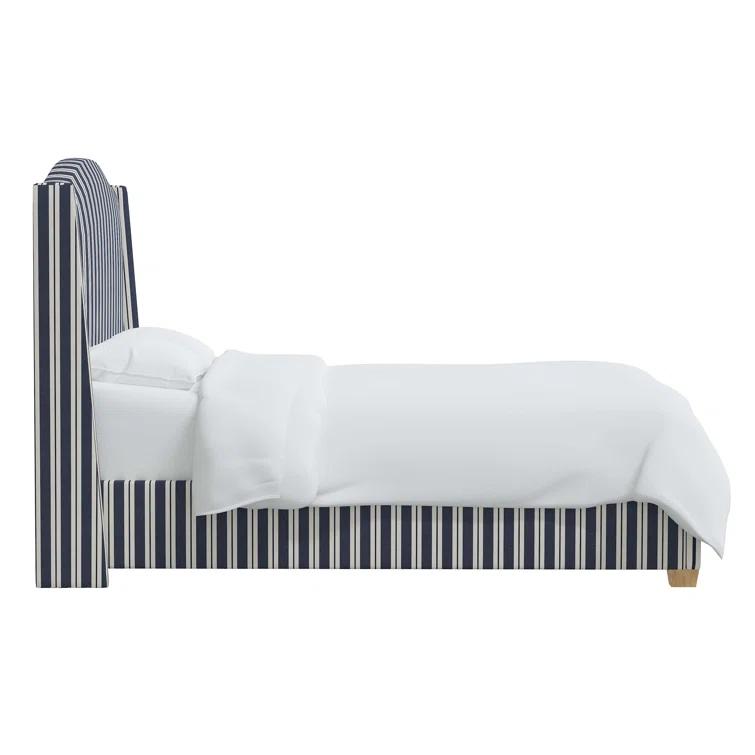 Hagerman Upholstered Wingback Bed