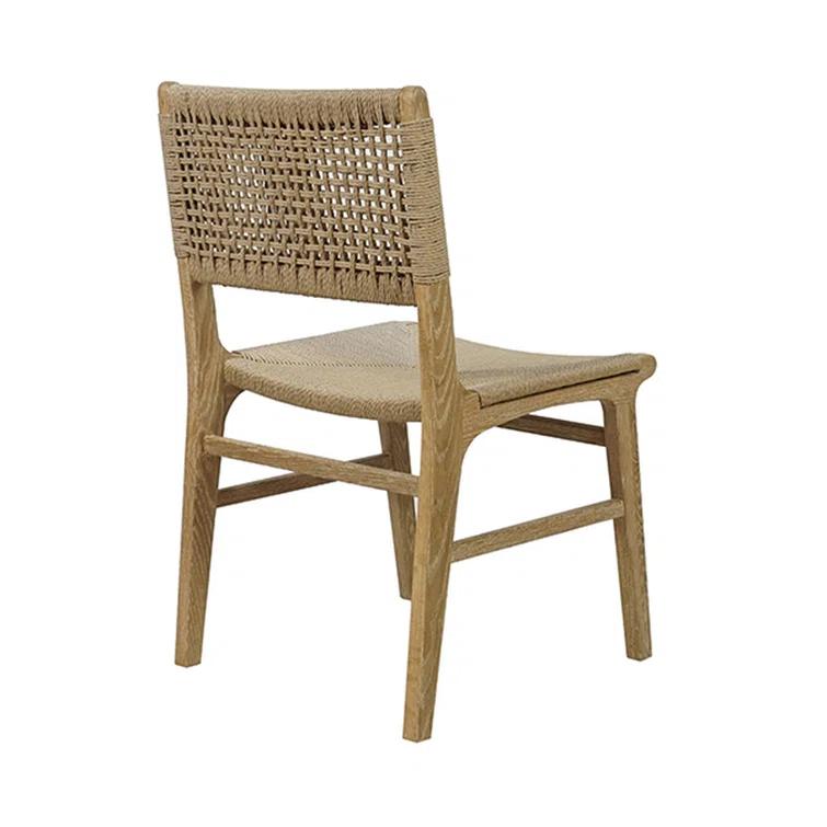 Matte White Lacquer & Cane Contemporary Side Chair