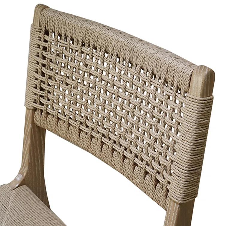 Matte White Lacquer & Cane Contemporary Side Chair