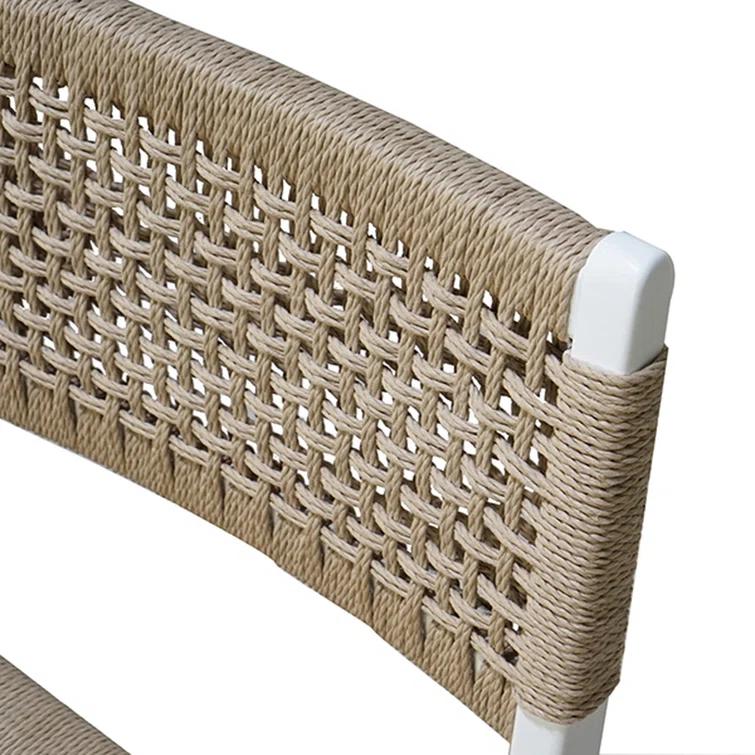 Matte White Lacquer & Cane Contemporary Side Chair