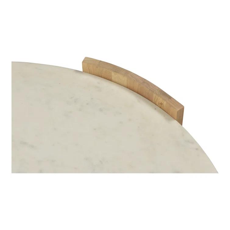 Whilem Round Coffee Table - White