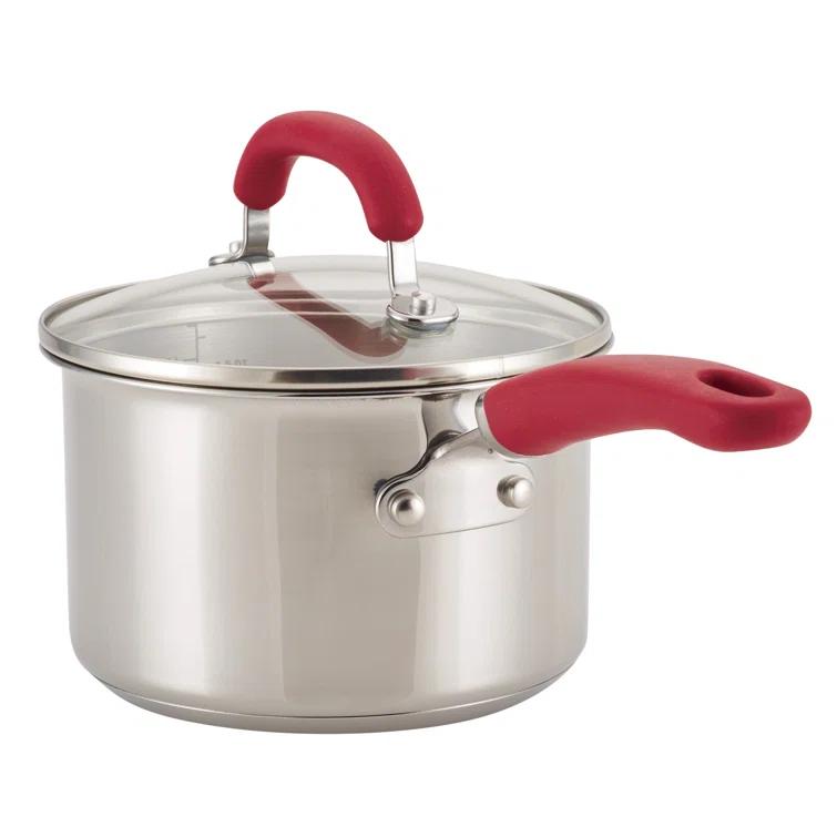 Rachael Ray Rachael Ray Create Delicious Stainless Steel Cookware Induction Pots and Pans Set, 10 Piece
