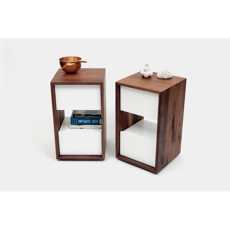 THN 14'' W Solid Wood Nightstand