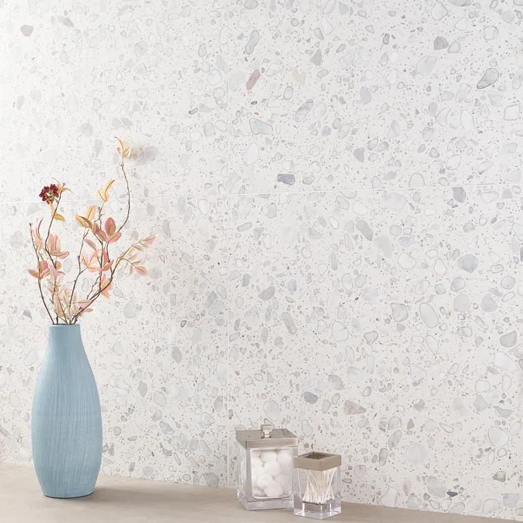 Terra Italia 23.62 in. x 23.62 in. Honed Terrazzo Floor and Wall Tile (3.87 Sq. Ft. / Each)