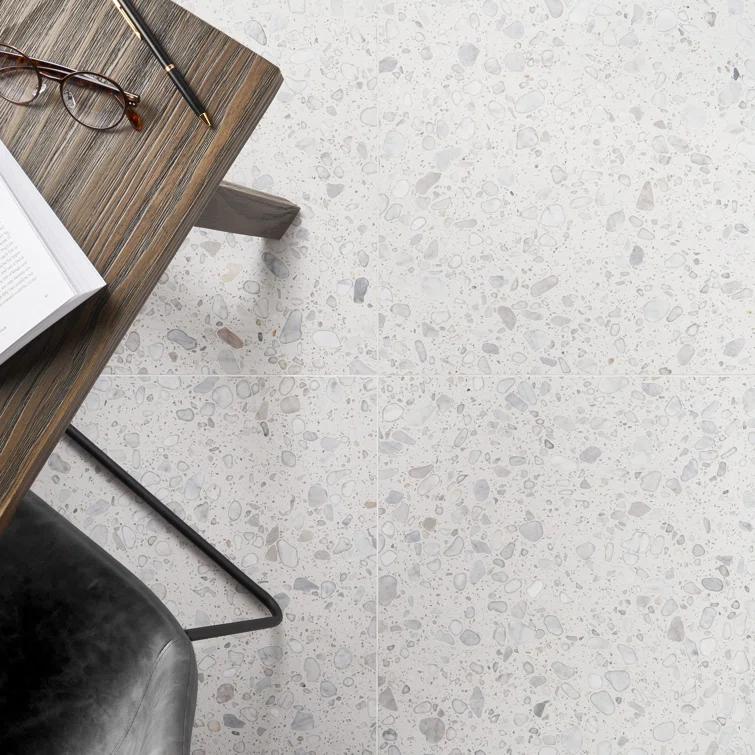 Terra Italia 23.62 in. x 23.62 in. Honed Terrazzo Floor and Wall Tile (3.87 Sq. Ft. / Each)