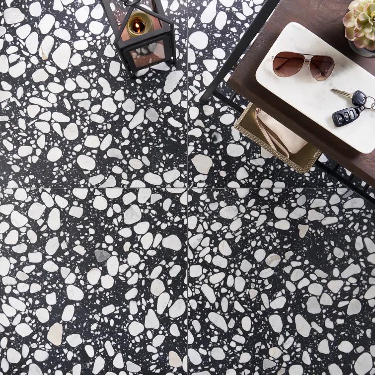 Brezza Terrazzo 23.62 in. x 23.62 in. Honed Terrazzo Floor and Wall Tile (3.87 Sq. Ft. / Each)