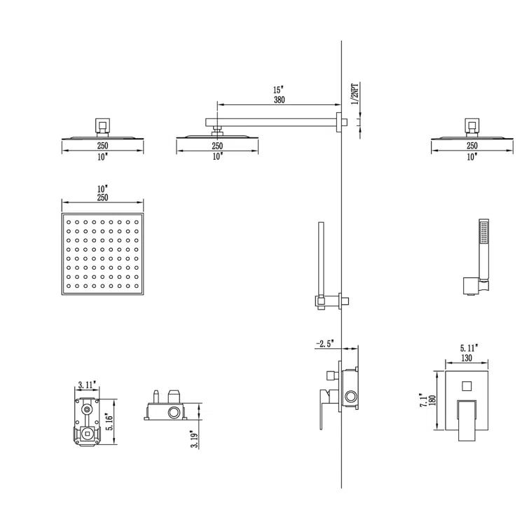 All-In-One Kit with Rough in-Valve