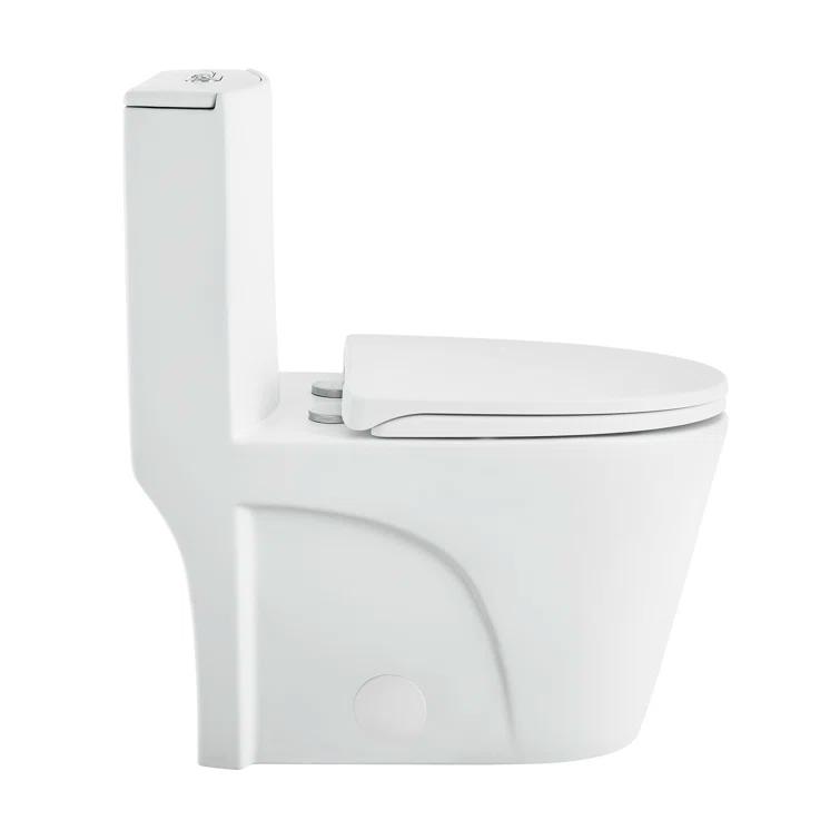 St. Tropez One Piece Elongated Toilet Dual Vortex Flush 1.6 GPF