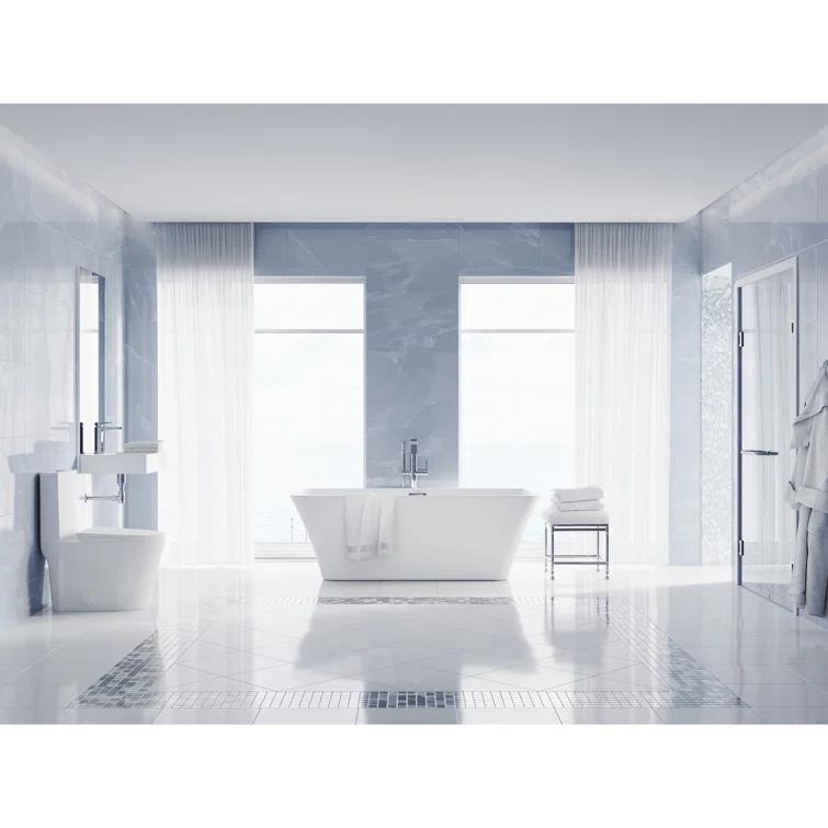 St. Tropez One Piece Elongated Toilet Dual Vortex Flush 1.6 GPF