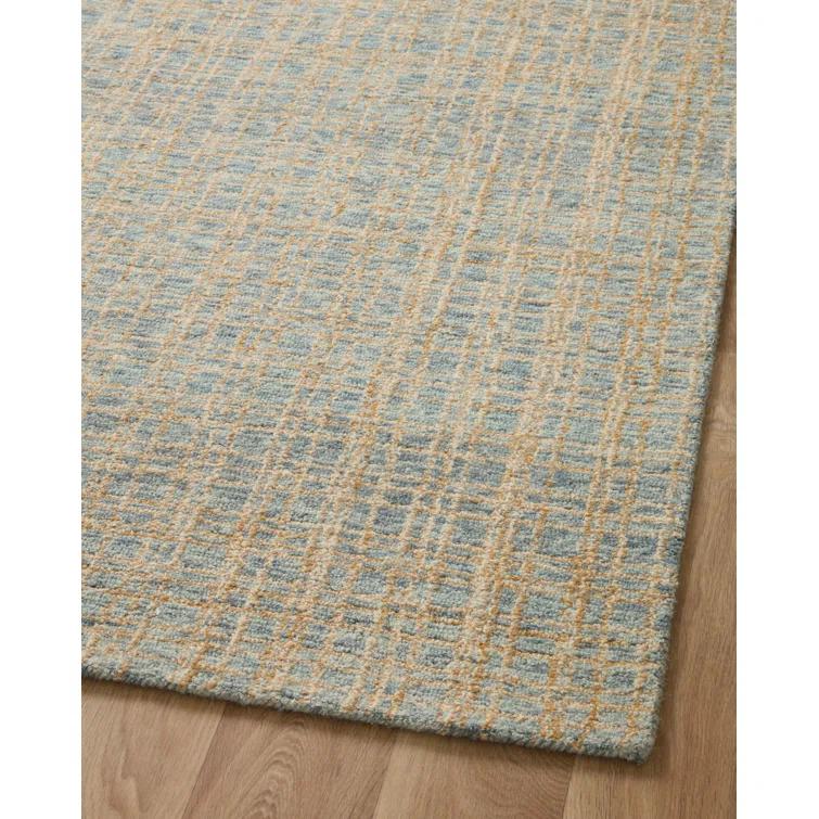 Polly I Hand-Tufted Wool Rug by Chris Loves Julia x Loloi - Blue and Sand / 3'6" x 5'6"