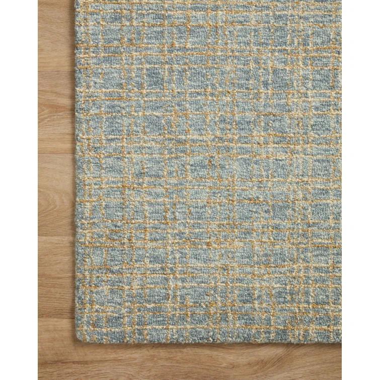 Polly I Hand-Tufted Wool Rug by Chris Loves Julia x Loloi - Blue and Sand / 3'6" x 5'6"