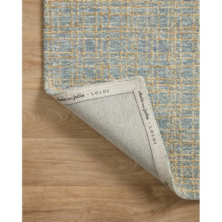 Polly I Hand-Tufted Wool Rug by Chris Loves Julia x Loloi - Blue and Sand / 3'6" x 5'6"