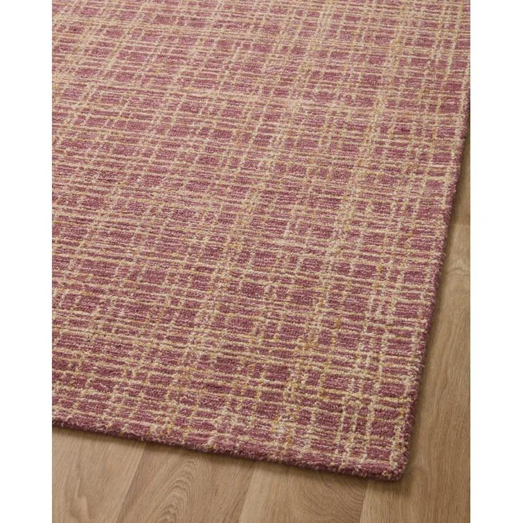 Polly I Hand-Tufted Wool Rug by Chris Loves Julia x Loloi - Berry and Natural / 2'6" x 9'9" Runner