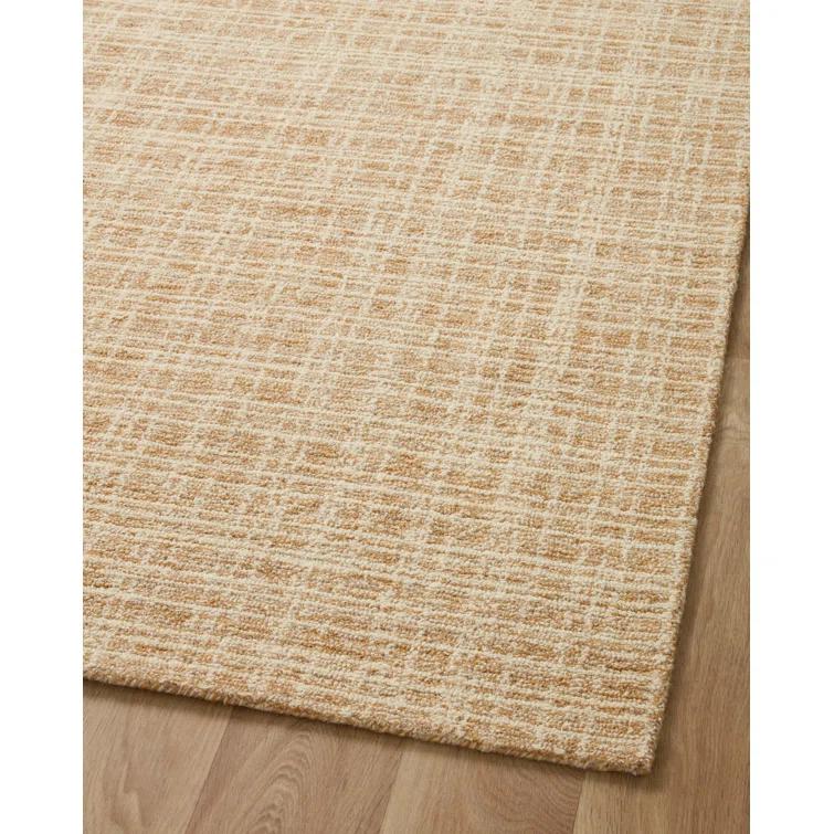 Chris Loves Julia x Loloi Polly Checkered Straw/Ivory Area Rug