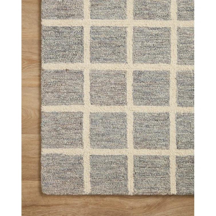 Chris Loves Julia x Loloi Polly Handmade Slate/Ivory Rug