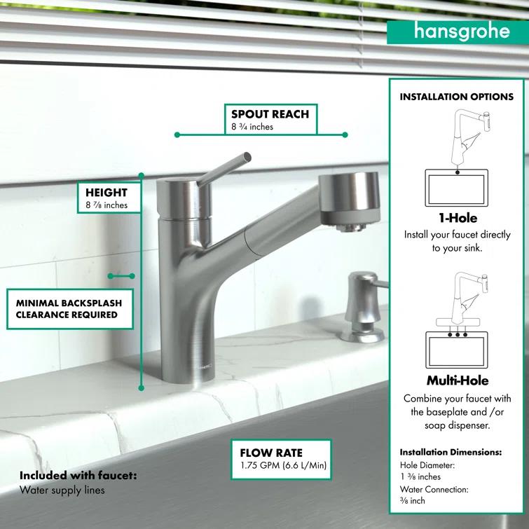 Talis S Pull Out Single Handle Kitchen Faucet