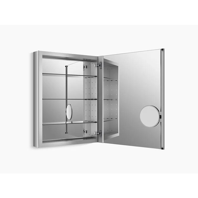 Verdera® Recessed or Surface Mount Medicine Cabinet with 3 Adjustable Shelves