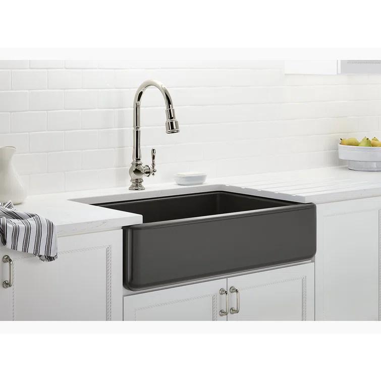 Whitehaven® Self-Trimming 36" L x 22" W Farmhouse Kitchen Sink