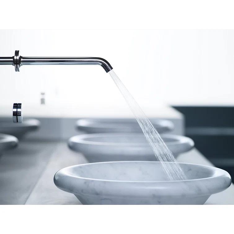 Purist® Wall-Mount Commercial Bathroom Sink Faucet Trim with 8-1/4" 35-Degree Spout and Insight Technology