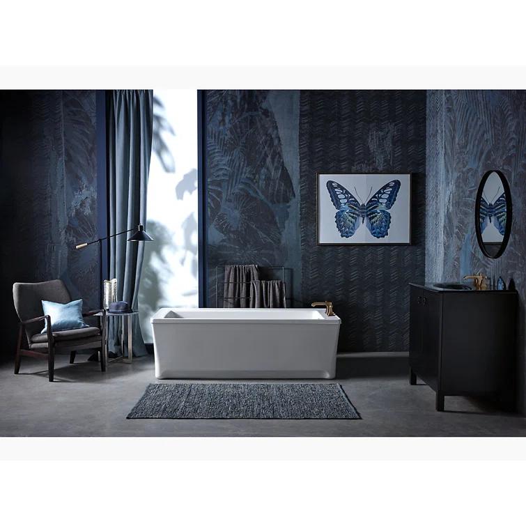 Archer® 68" x 32" Freestanding Soaking Acrylic Bathtub