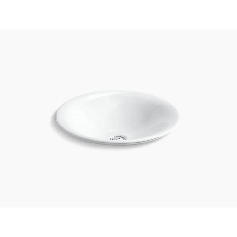 KOHLER Sartorial Herringbone Carillon ARTIST EDITIONS Round Wading Pool Bathroom Sink