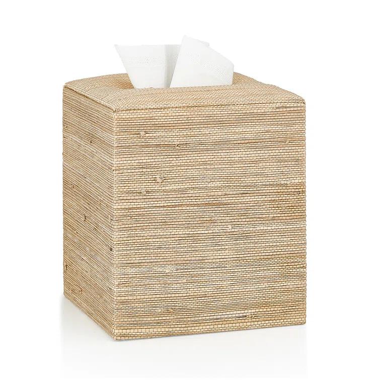 Araba Silver Tissue Box Cover