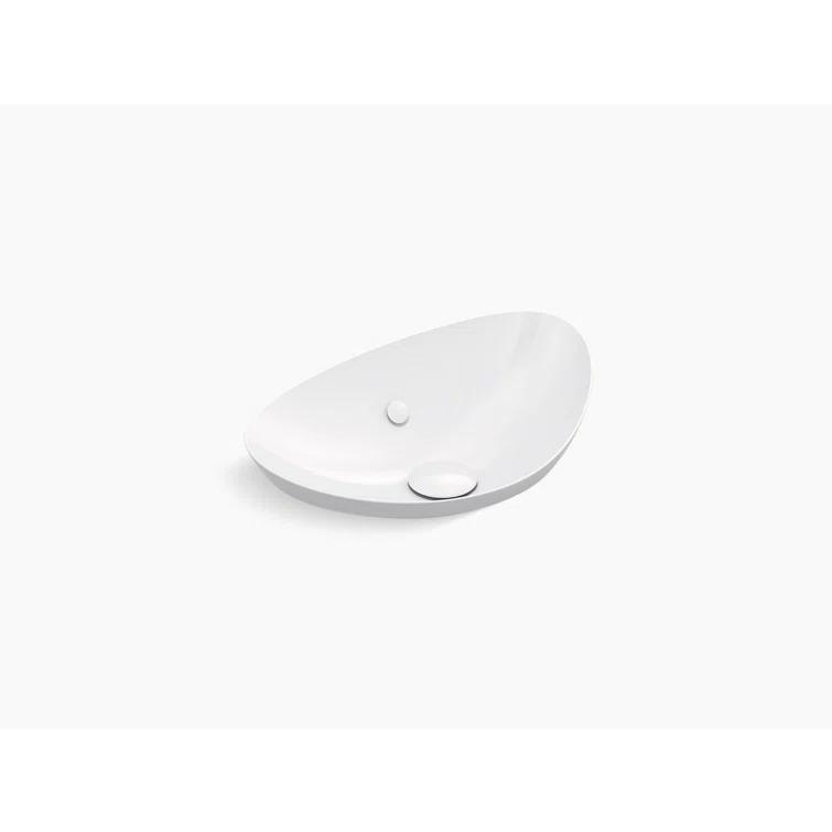 Veil® Ceramic Specialty Vessel Bathroom Sink with Overflow