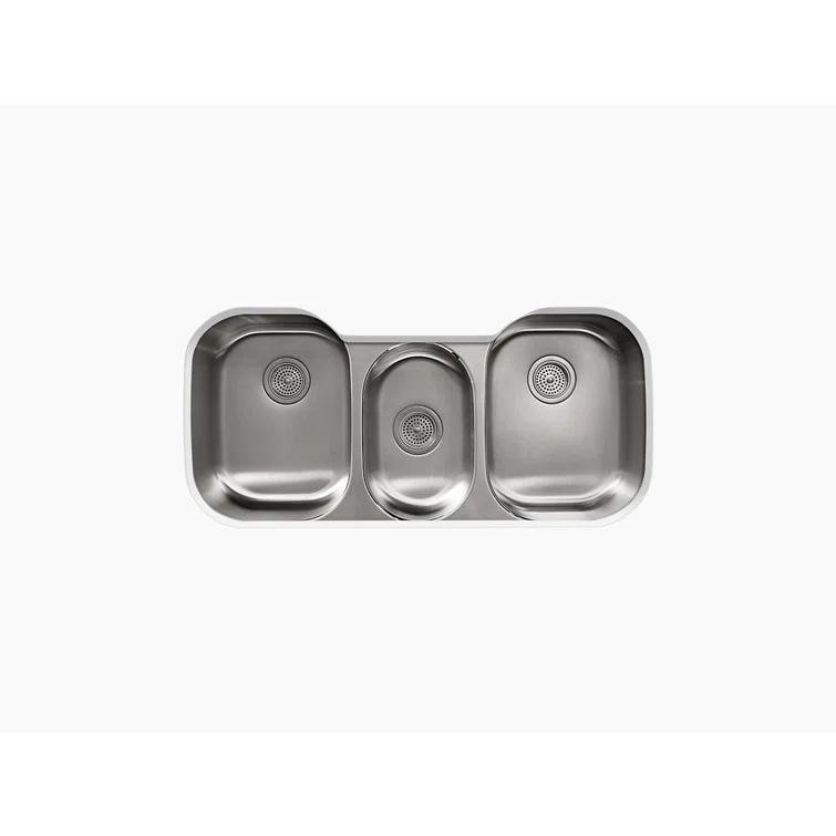 Undertone® 41-5/8" L x 20-1/8" W Drop-In Kitchen Sink