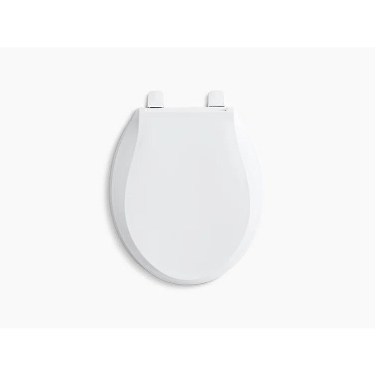 Kohler Cachet Round-Front Toilet Seat with Quiet-Close Lid and Seat and Grip-Tight Bumpers K-4639-RL-0