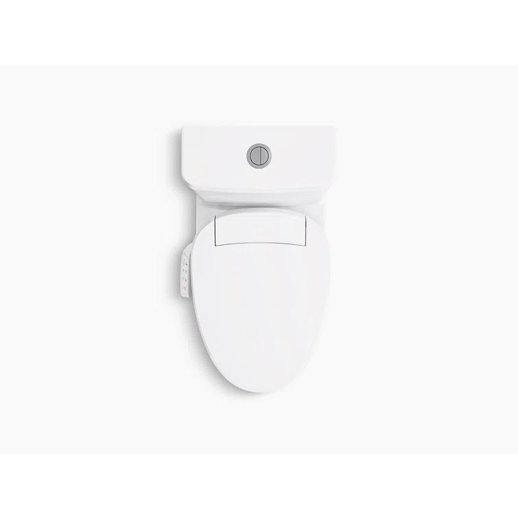 Kohler Spacity One-Piece Compact Elongated Toilet With Skirted Trapway, 1.28 Gpf K28020-0