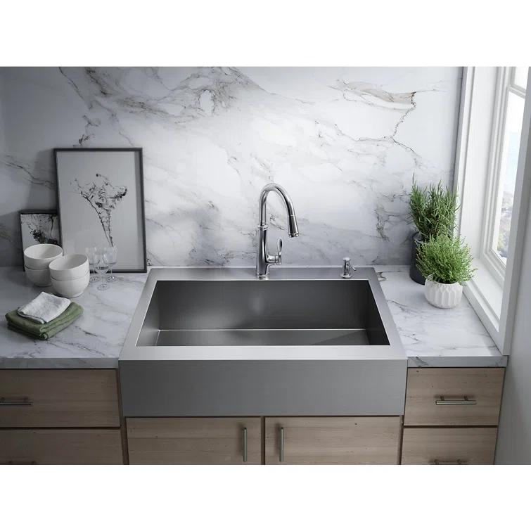 Bellera™ Pull Down Single Handle Kitchen Faucet with Handle and Supply Lines