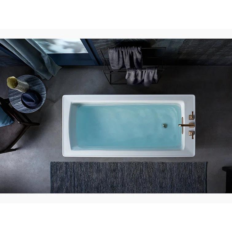 Archer® 68" x 32" Freestanding Soaking Acrylic Bathtub