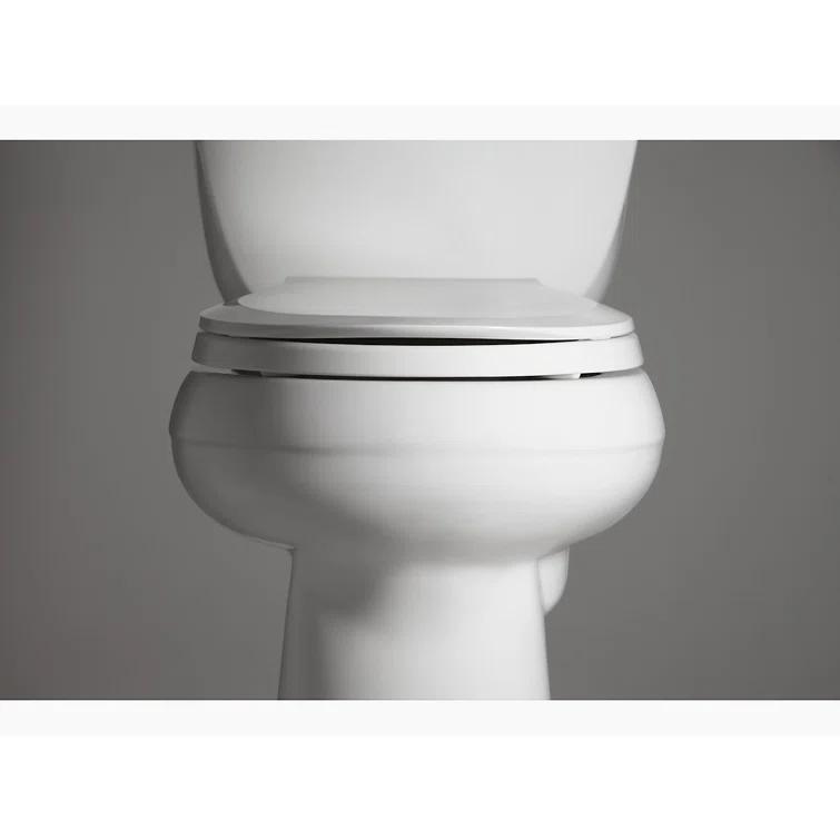 Kohler Cachet Round-Front Toilet Seat with Quiet-Close Lid and Seat and Grip-Tight Bumpers K-4639-RL-0