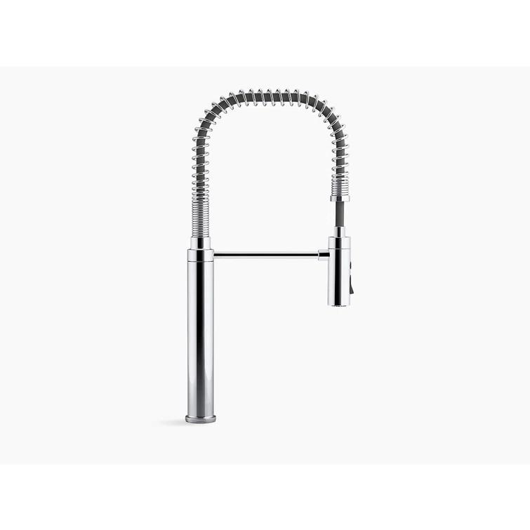 Kohler Purist® Single Handle Semi-Professional Pre-Rinse Kitchen Faucet with Pull Down Sprayer