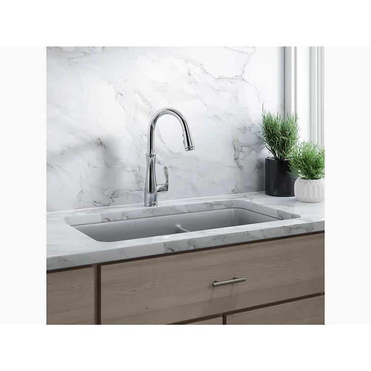 Bellera™ Pull Down Single Handle Kitchen Faucet with Handle and Supply Lines