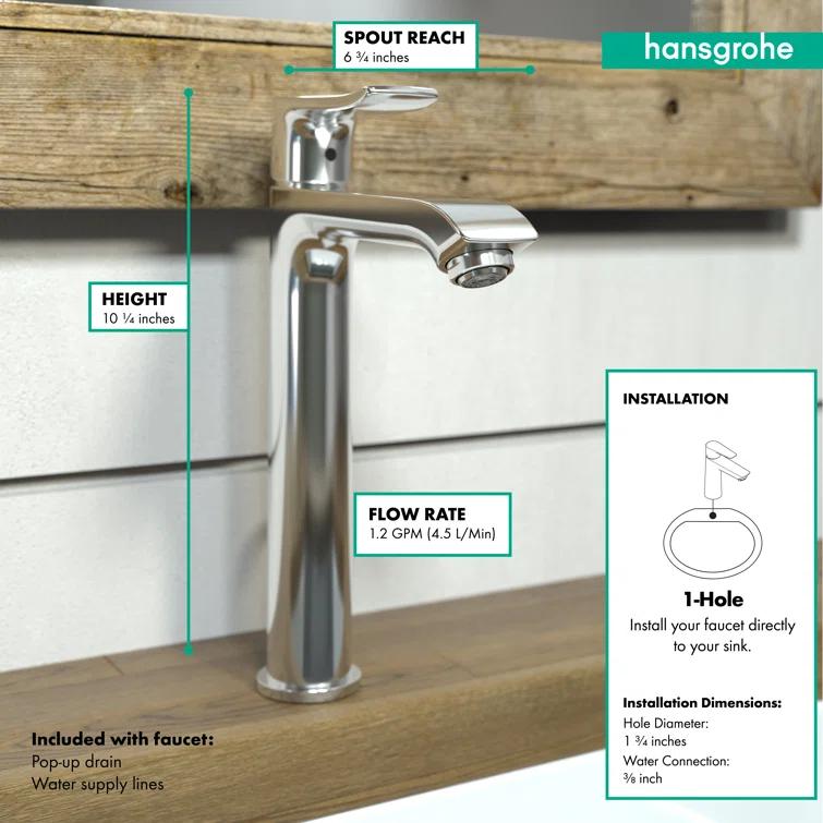 Metris E Vessel Sink Faucet