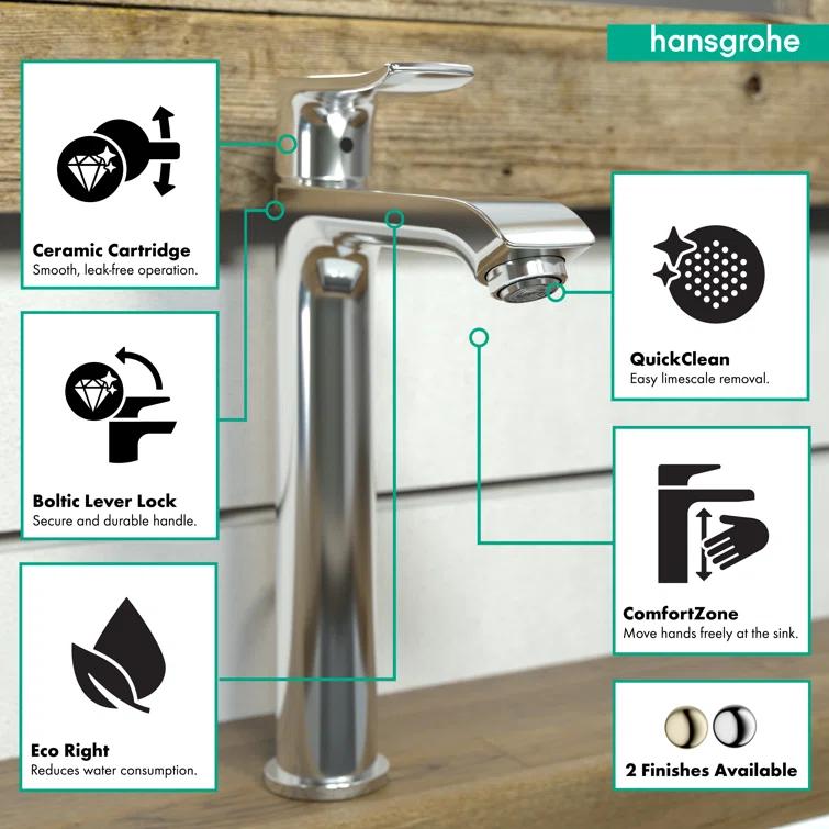 Metris E Vessel Sink Faucet