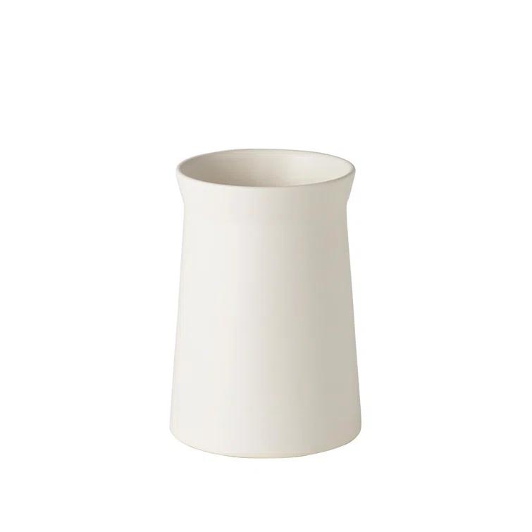 Luna Elegance 12" Matte Moon Ceramic Table Vase