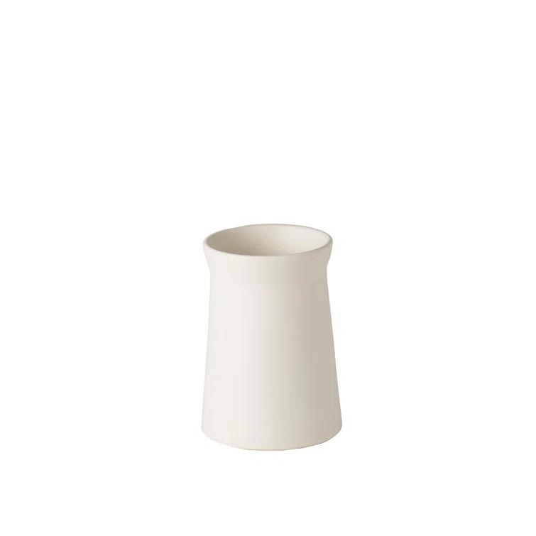 Luna Elegance 12" Matte Moon Ceramic Table Vase