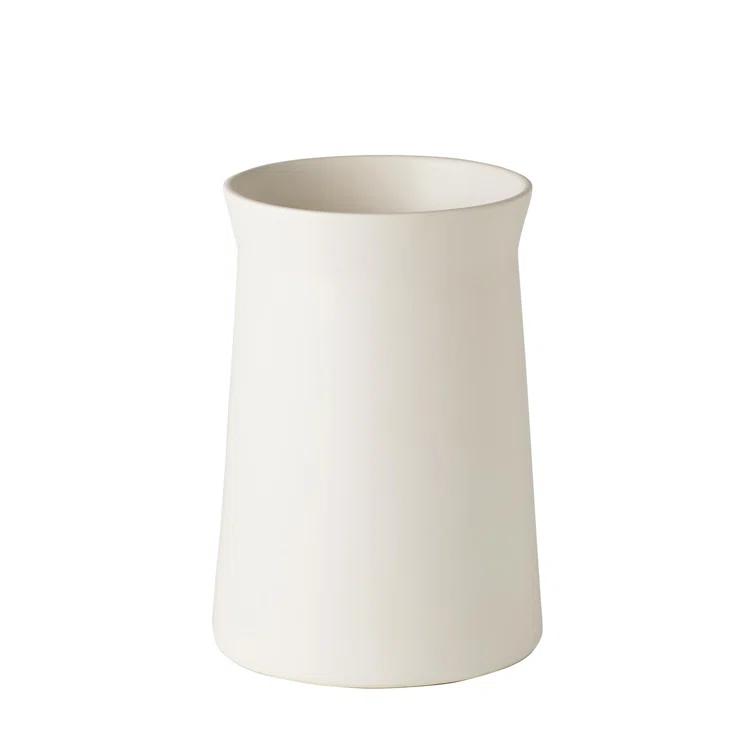 Luna Elegance 12" Matte Moon Ceramic Table Vase